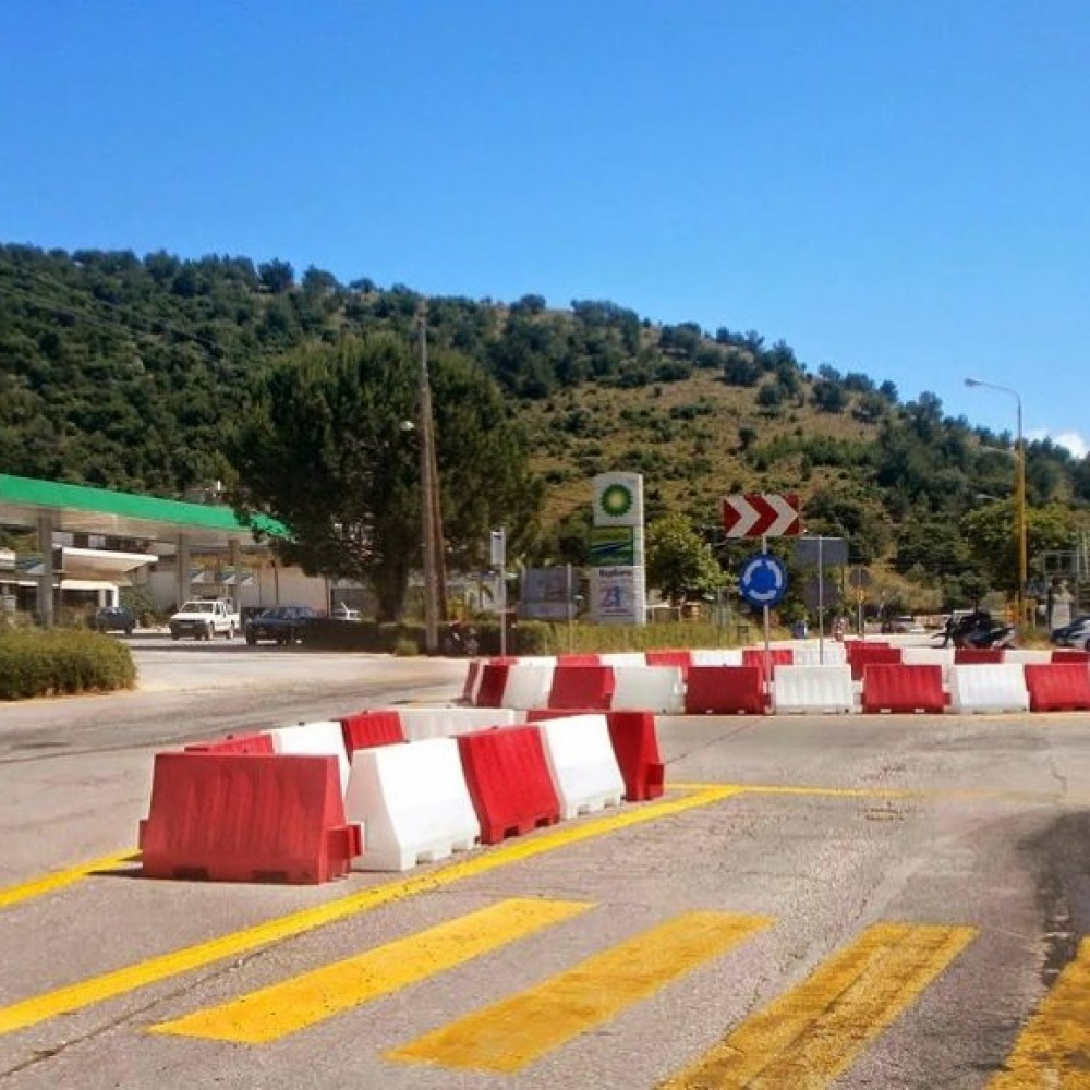 Διαμόρφωση κυκλικού κόμβου στο Ηράκλειο